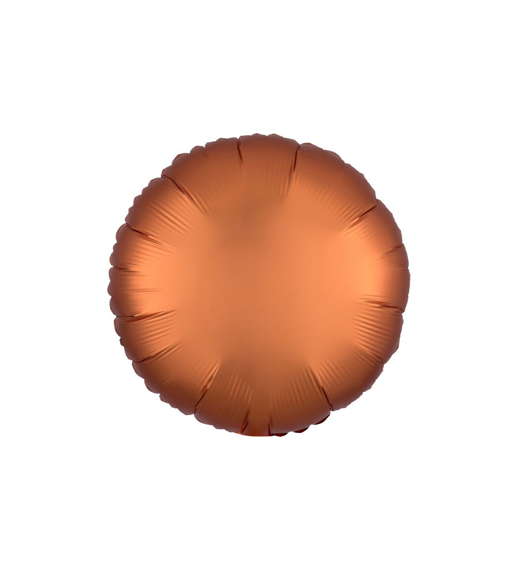 Kulaty fóliový balónek oranžový