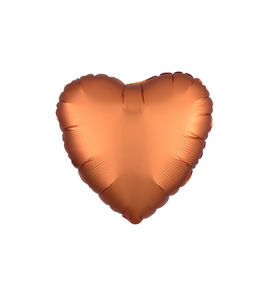 Fóliové srdce oranžové