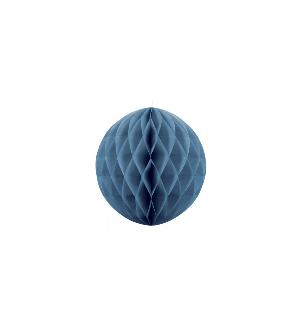 Modrá papírová koule - 20 cm