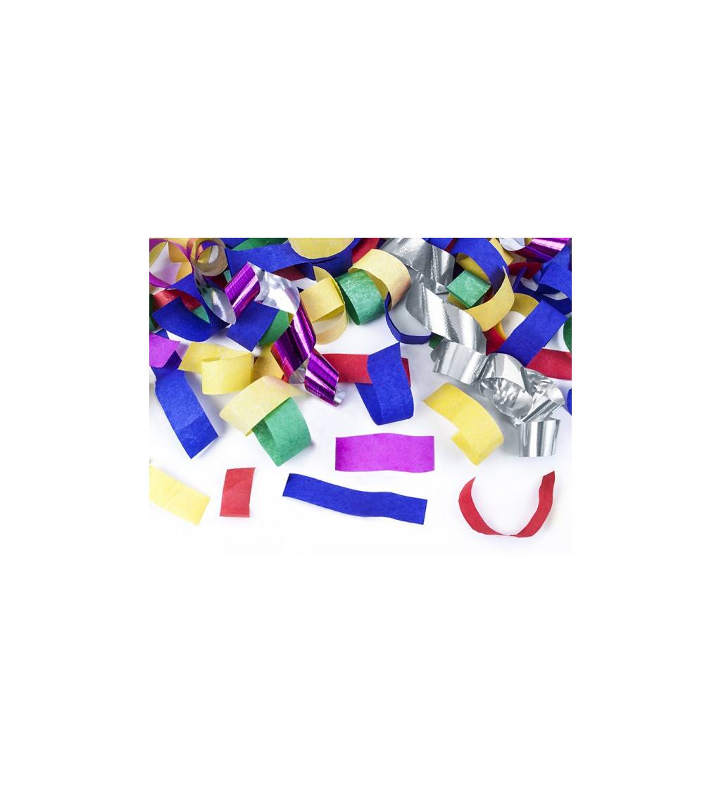 Vystřelovací konfety - multicolor mix (80cm)