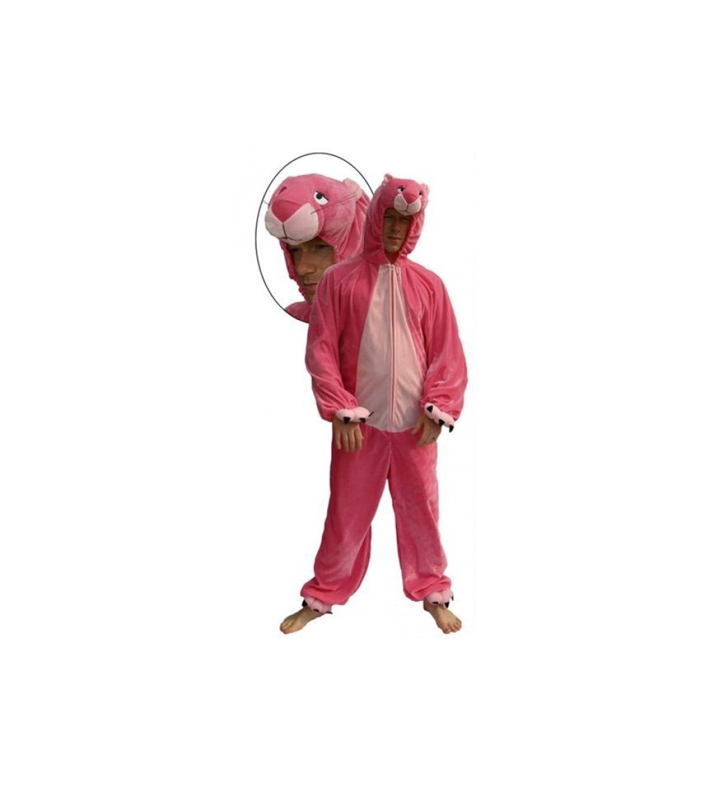 Kostým unisex - růžový panter