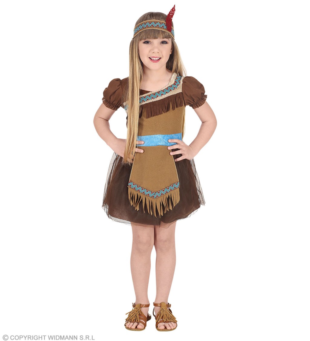 Dětský kostým "Indiánské děvče - tutu"