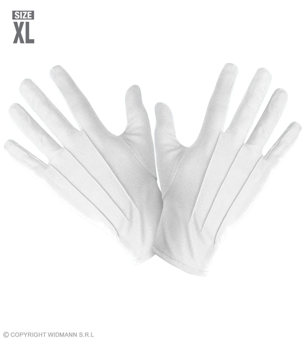 Krátké rukavice - bílé