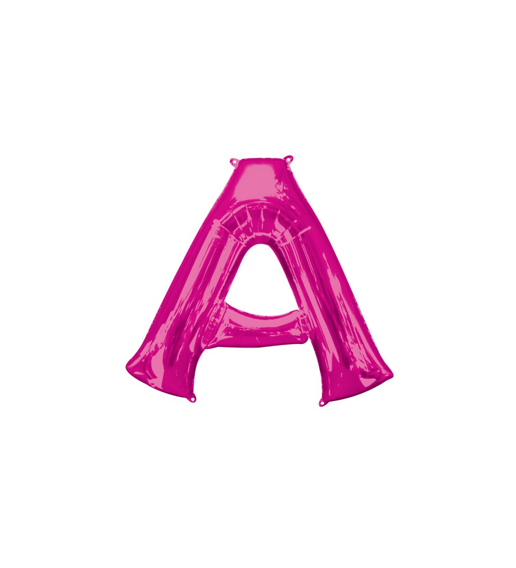 Fóliový balónek písmeno A - růžový