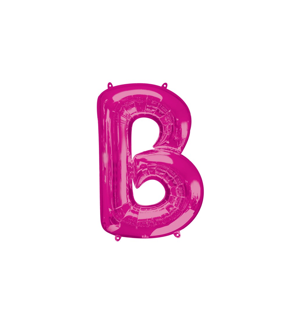 Fóliový balónek písmeno B - růžový