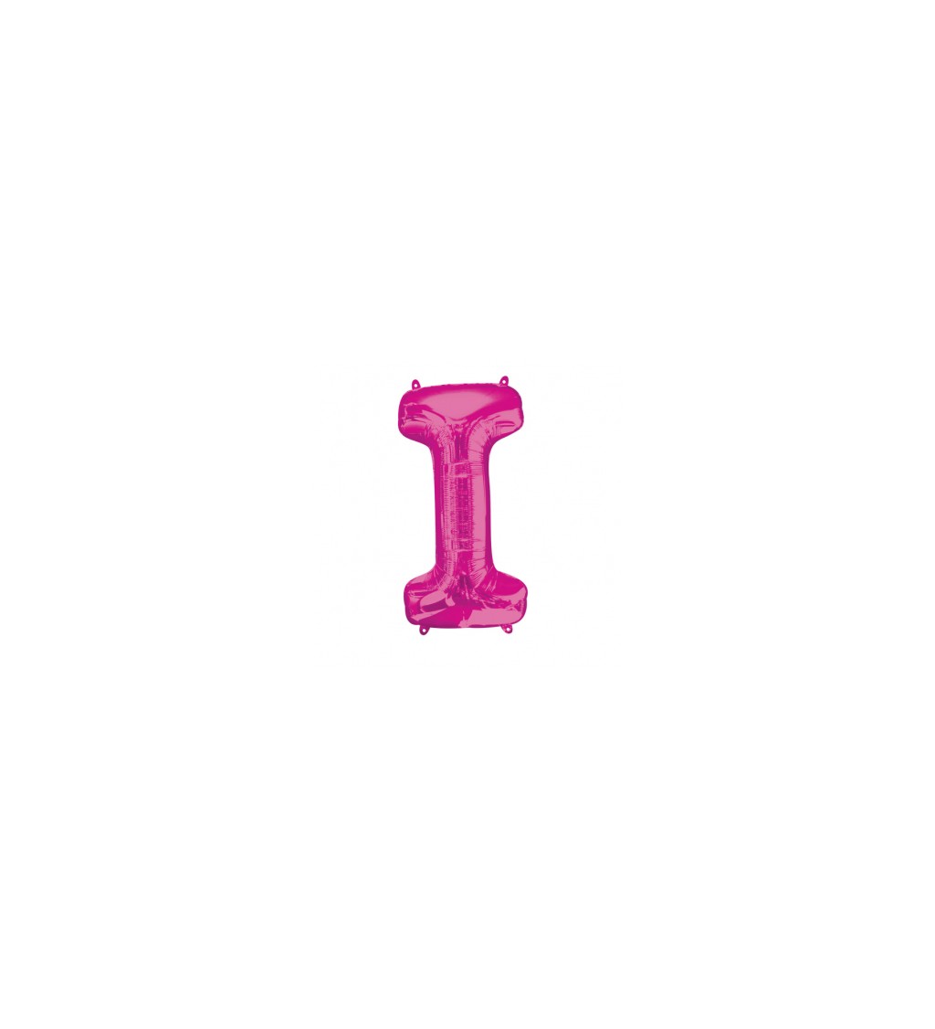 Fóliový balónek písmeno I - růžový