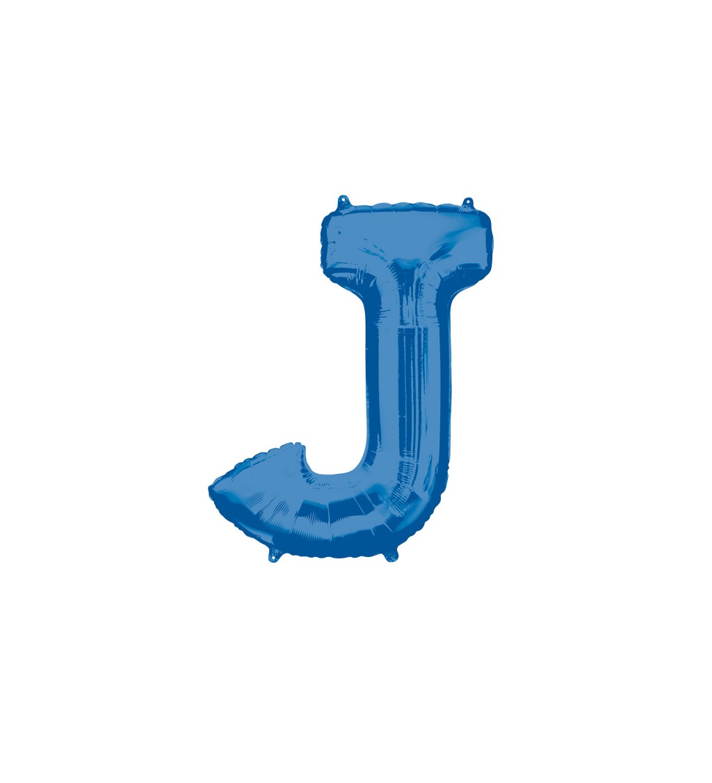 Fóliový balónek písmeno J - modrý