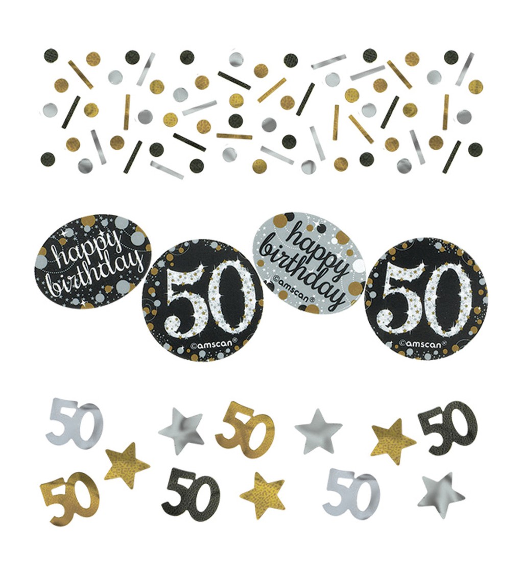 Narozeninové konfety - 50 let