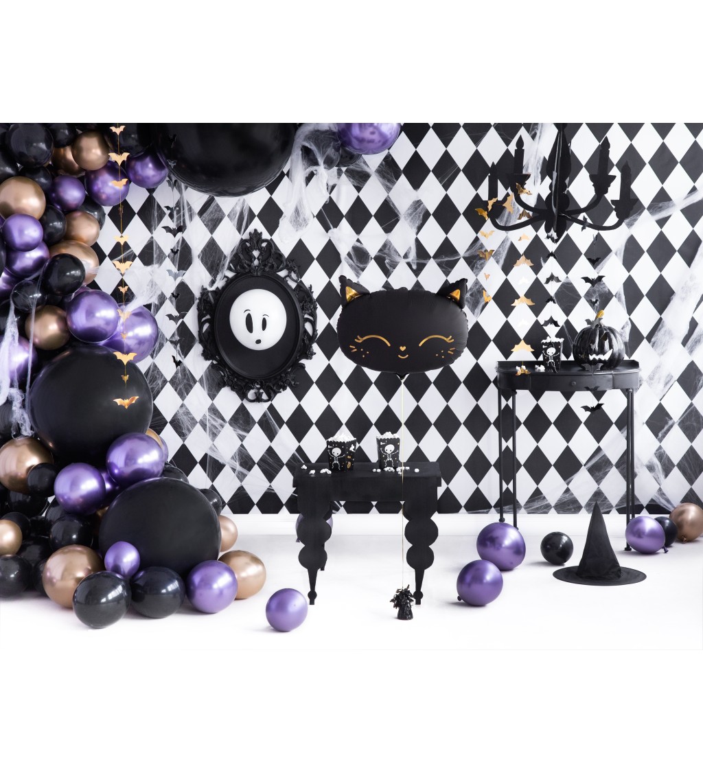 Dětský černý čarodějnický klobouk