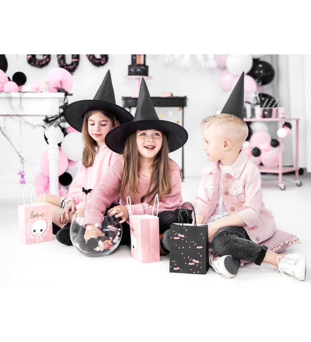 Dětský černý čarodějnický klobouk