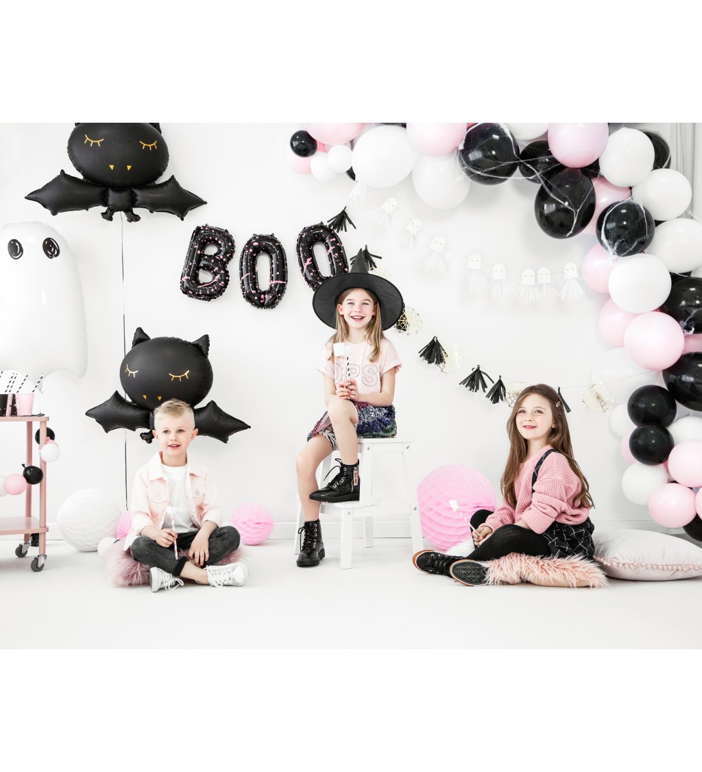 Dětský černý čarodějnický klobouk