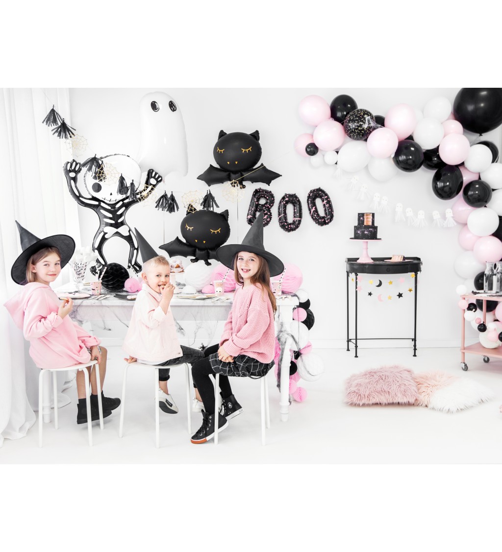 Dětský černý čarodějnický klobouk