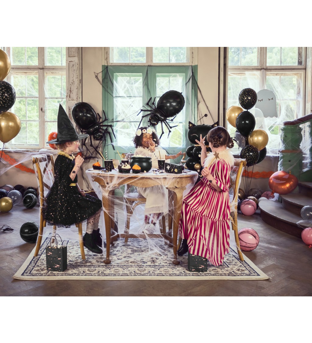 Dětský černý čarodějnický klobouk