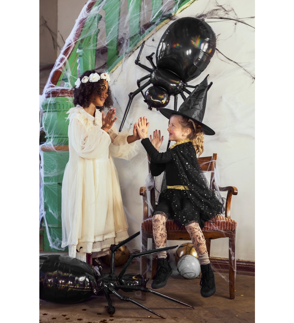 Dětský černý čarodějnický klobouk