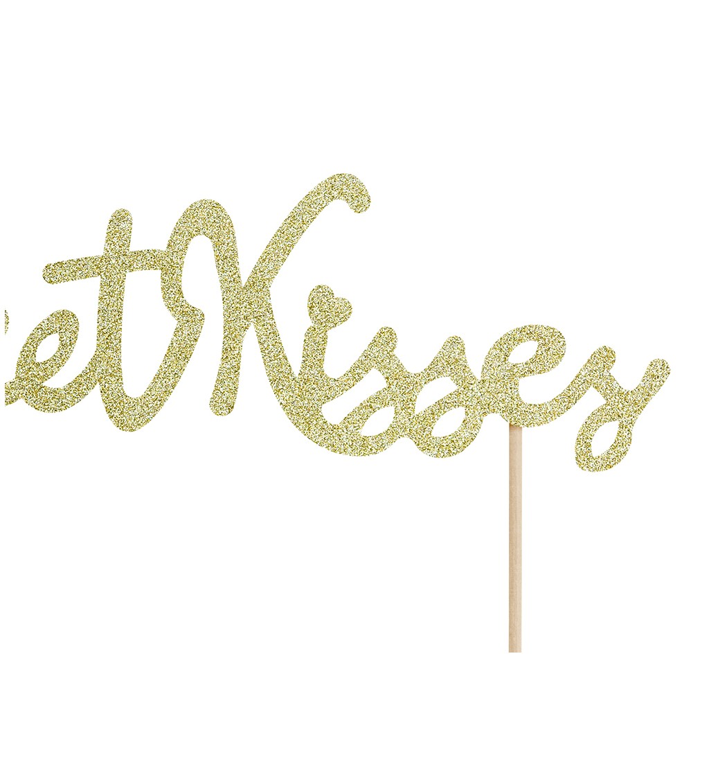 Sweet Kisses - nápis na špejli