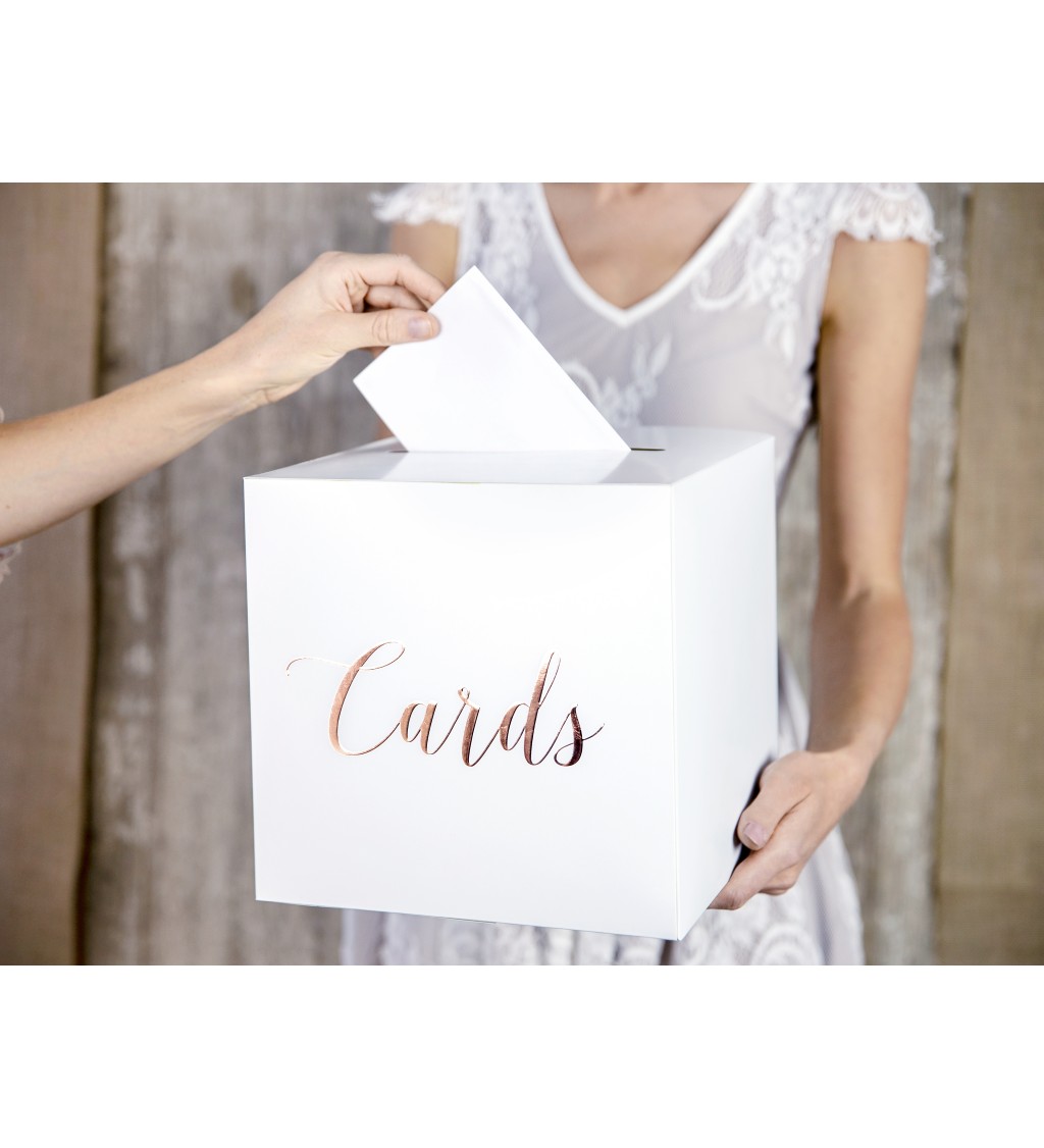 Svatební boxík s nápisem Cards II