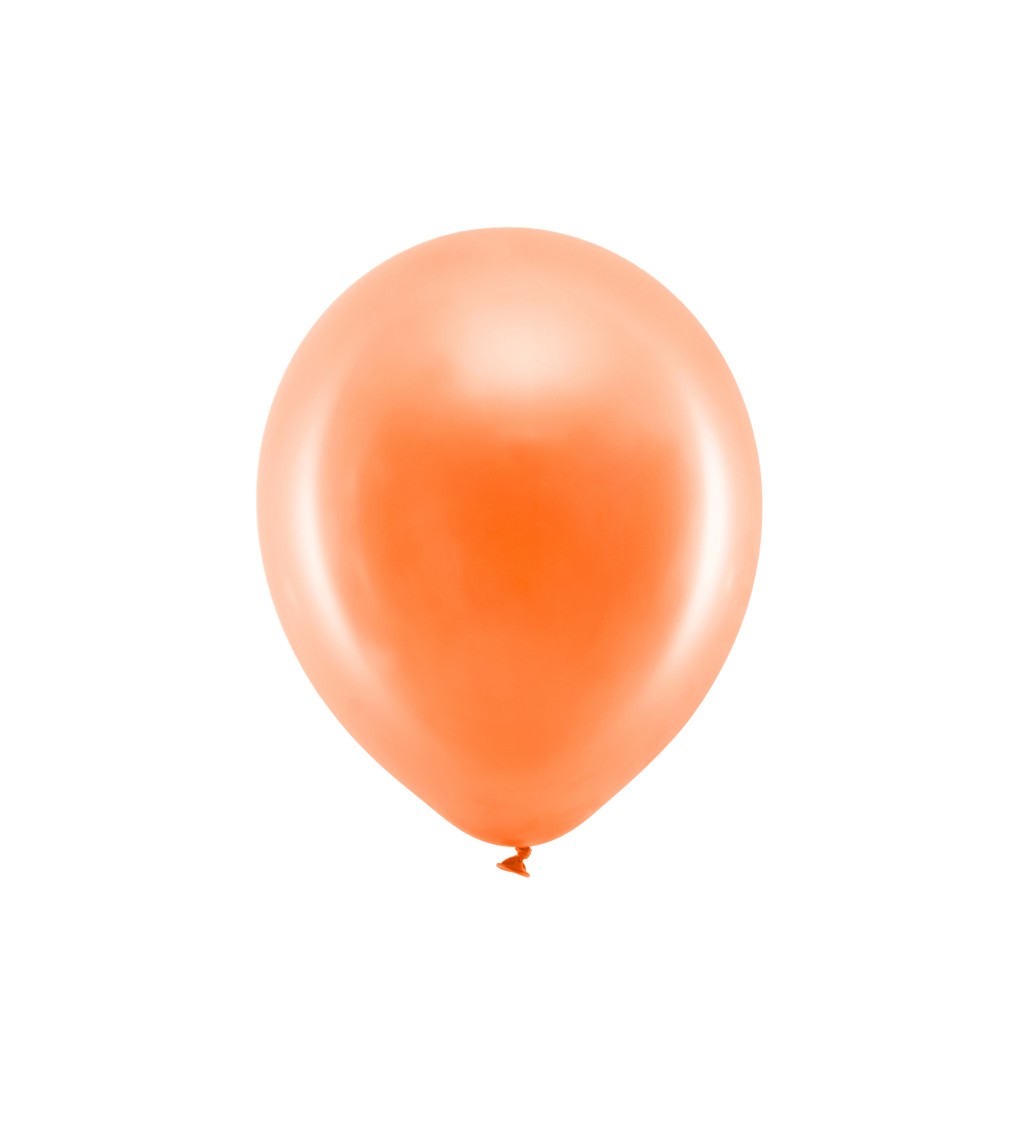 Duhové balónky - metalické, oranžové