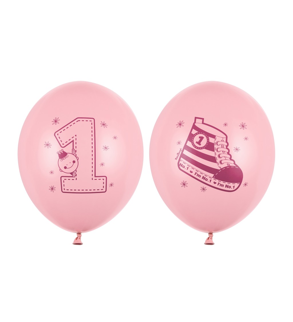 Pastelové balónky - 1. narozeniny