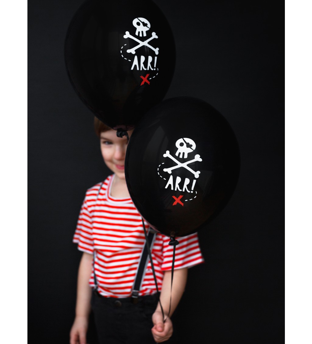 Pirátské balónky - černé
