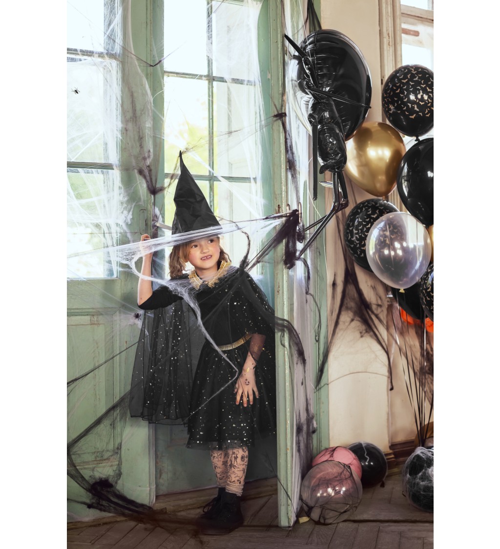 Dětská černá čarodějnická sukně