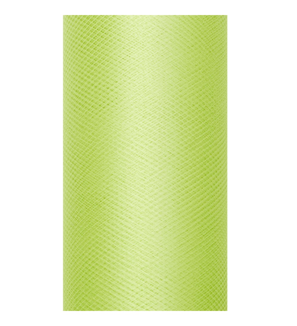 Světle zelený dekorativní tyl II
