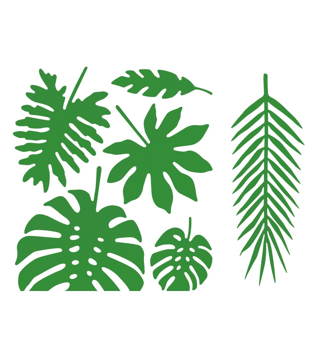 Dekorační zelené listy