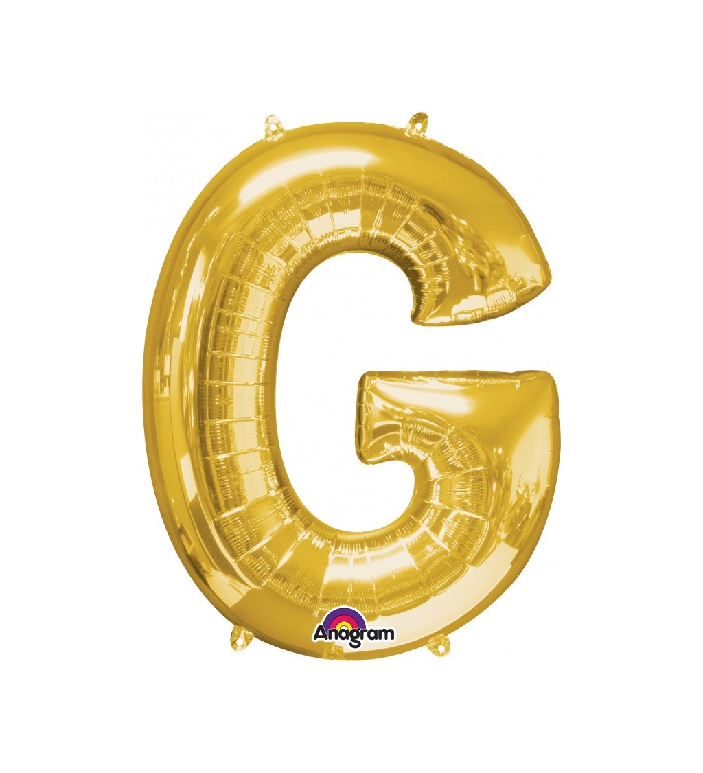 Balónek G - zlatý