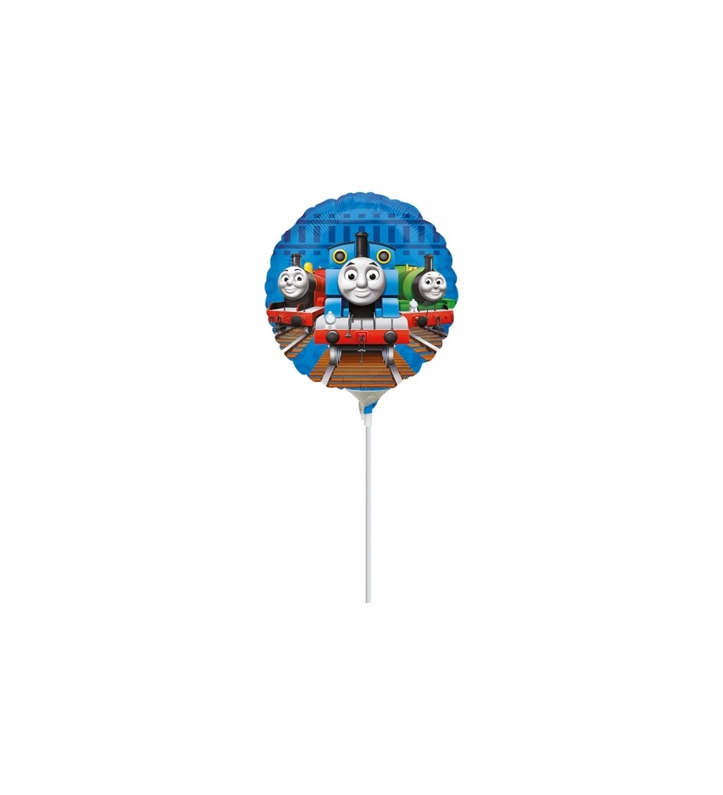Mašinka Tomáš kulatý fóliový balónek