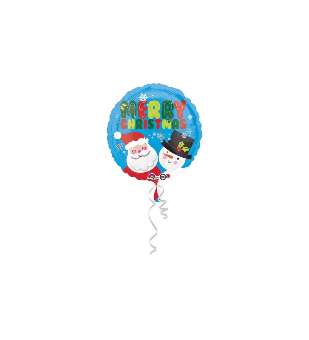 Fóliový balónek - Santa a Sněhulák