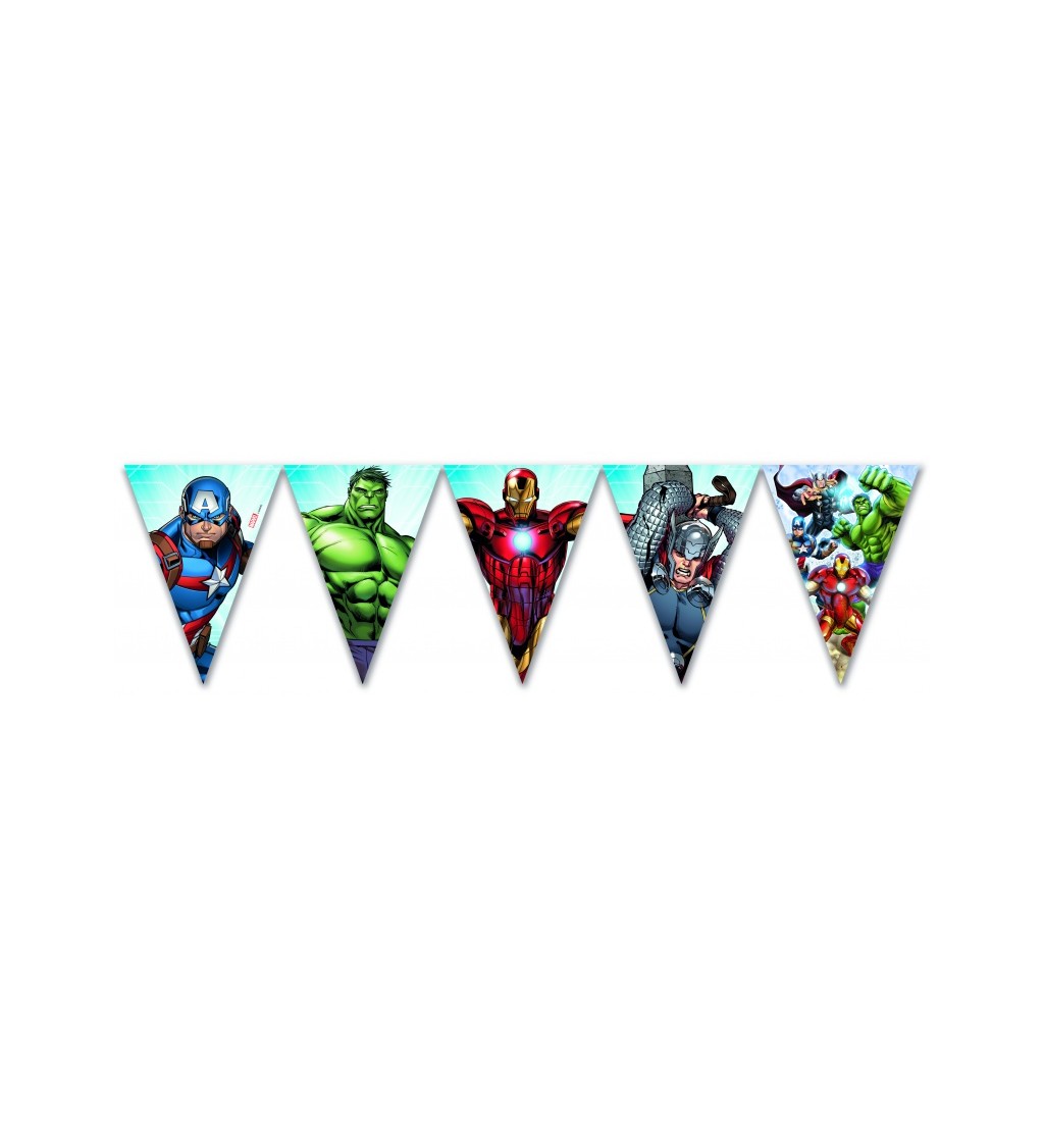 Praporková girlanda - Avengers