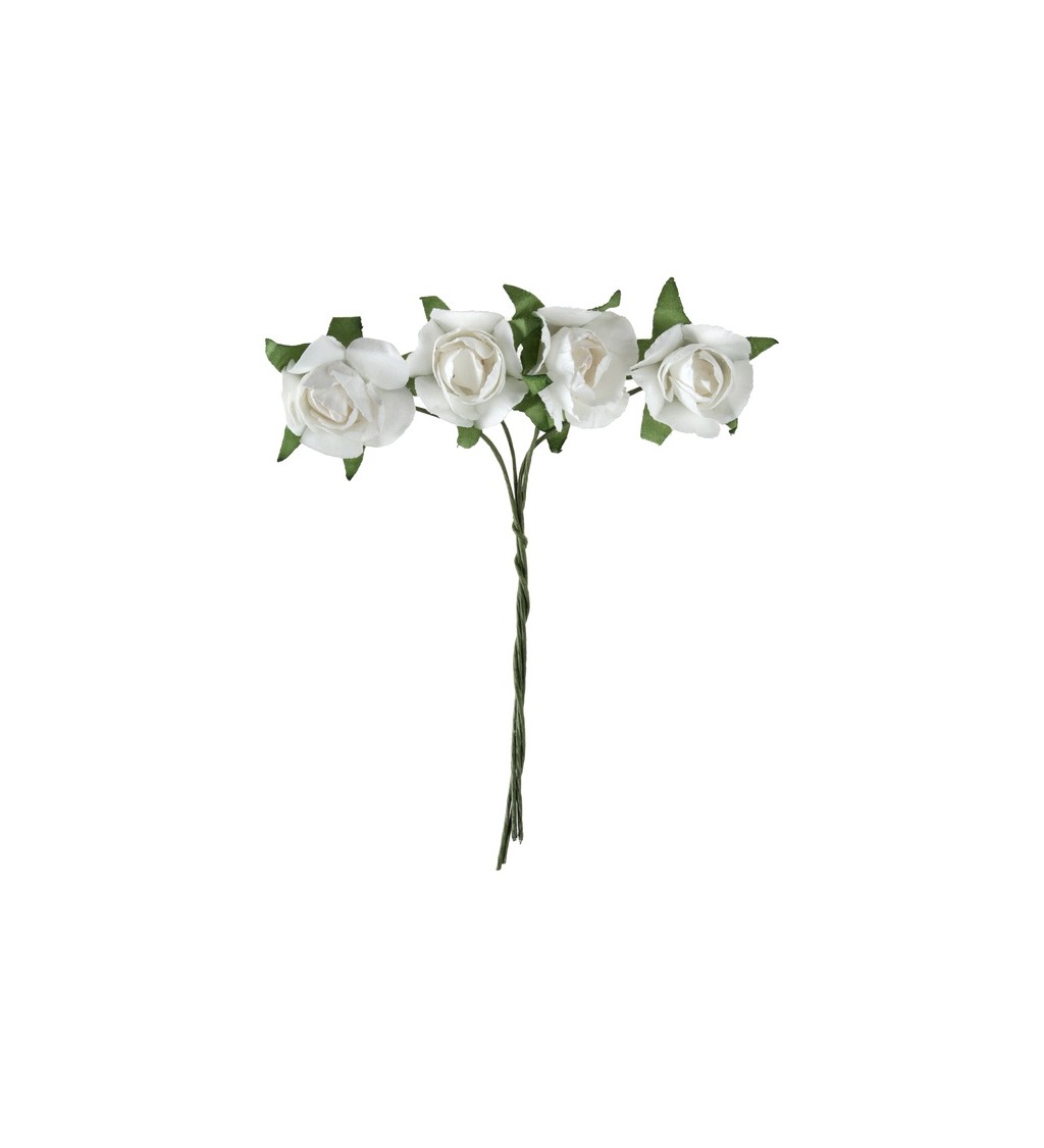 Dekorace - bílé růže