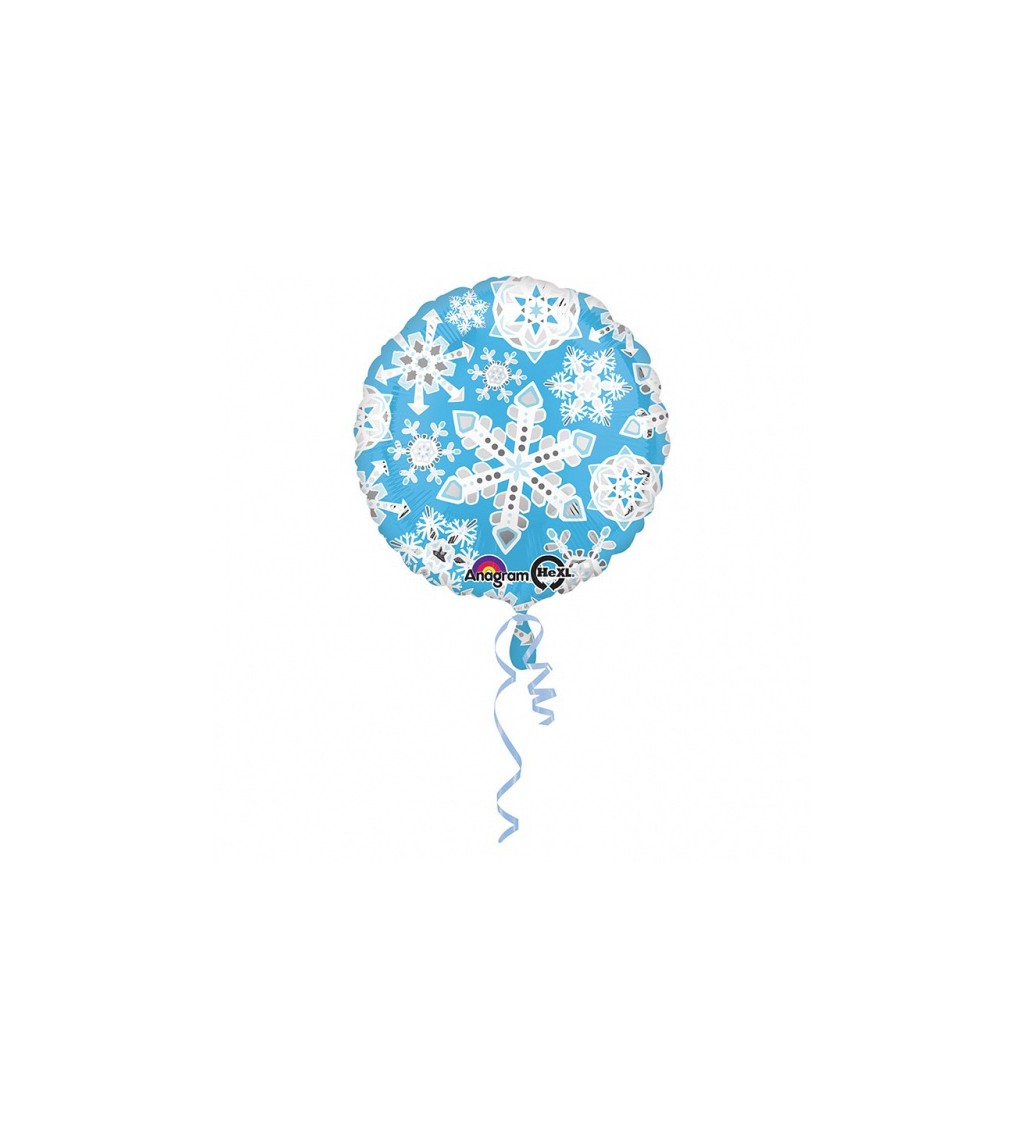 Fóliový balónek se sněhovými vločkami
