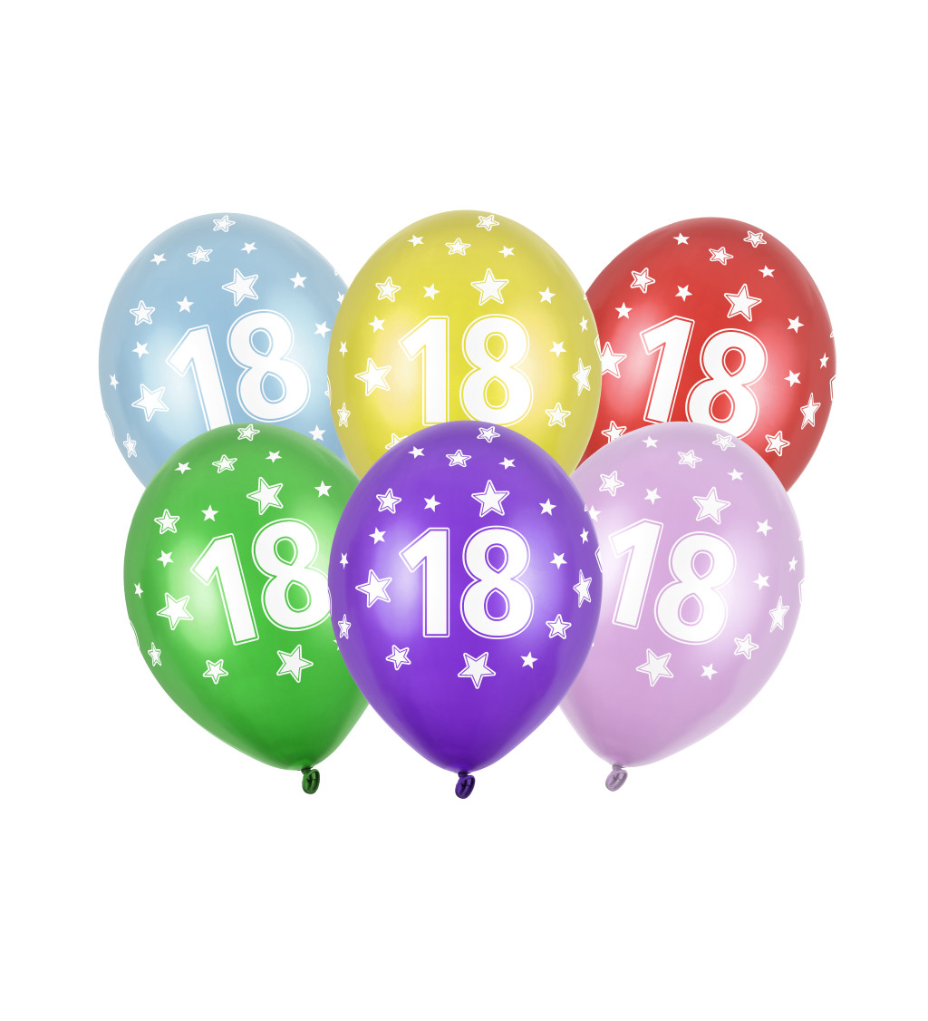 Barevný balónek - číslo 18