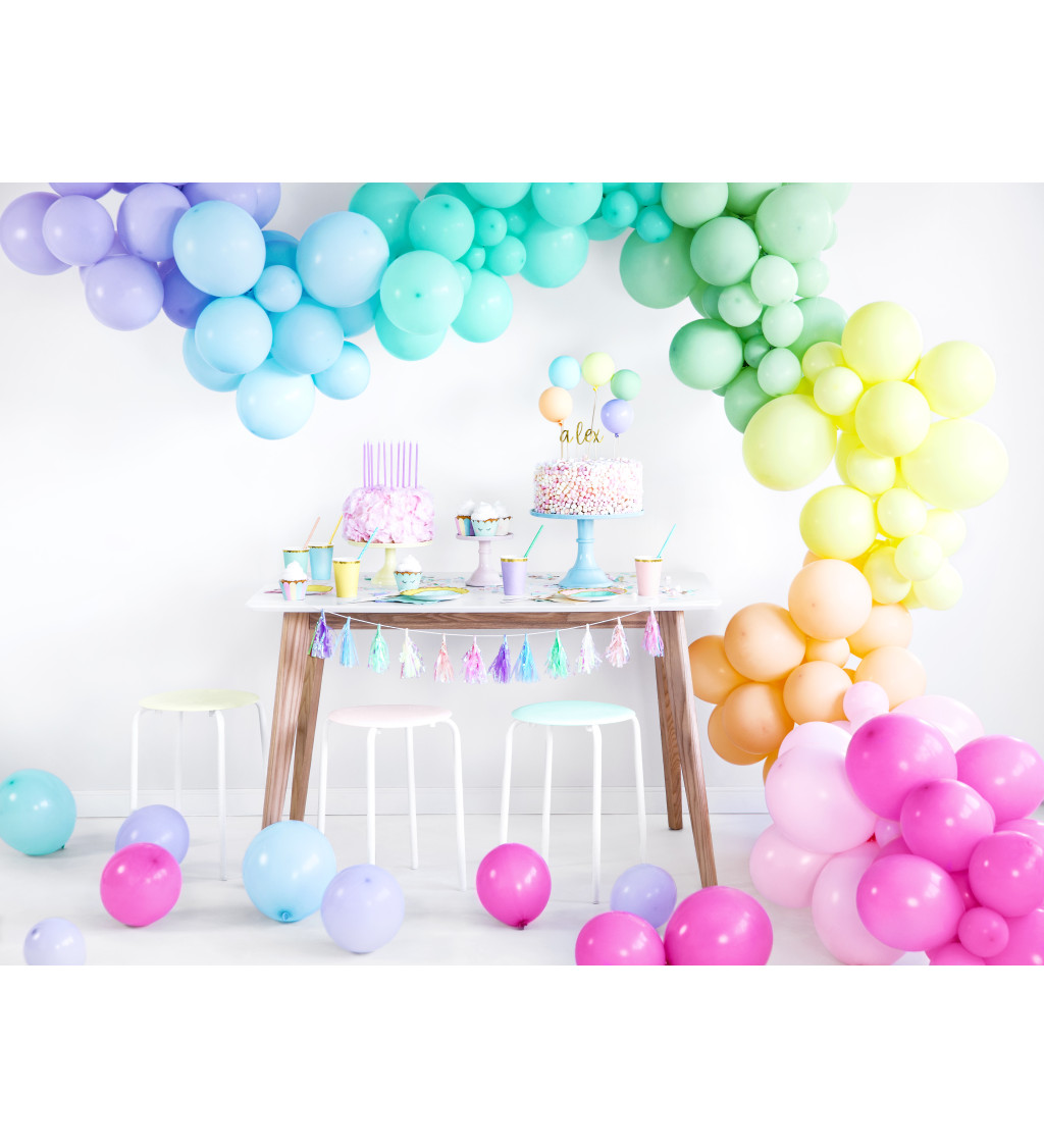 Latexové balónky ve světle fialové barvě