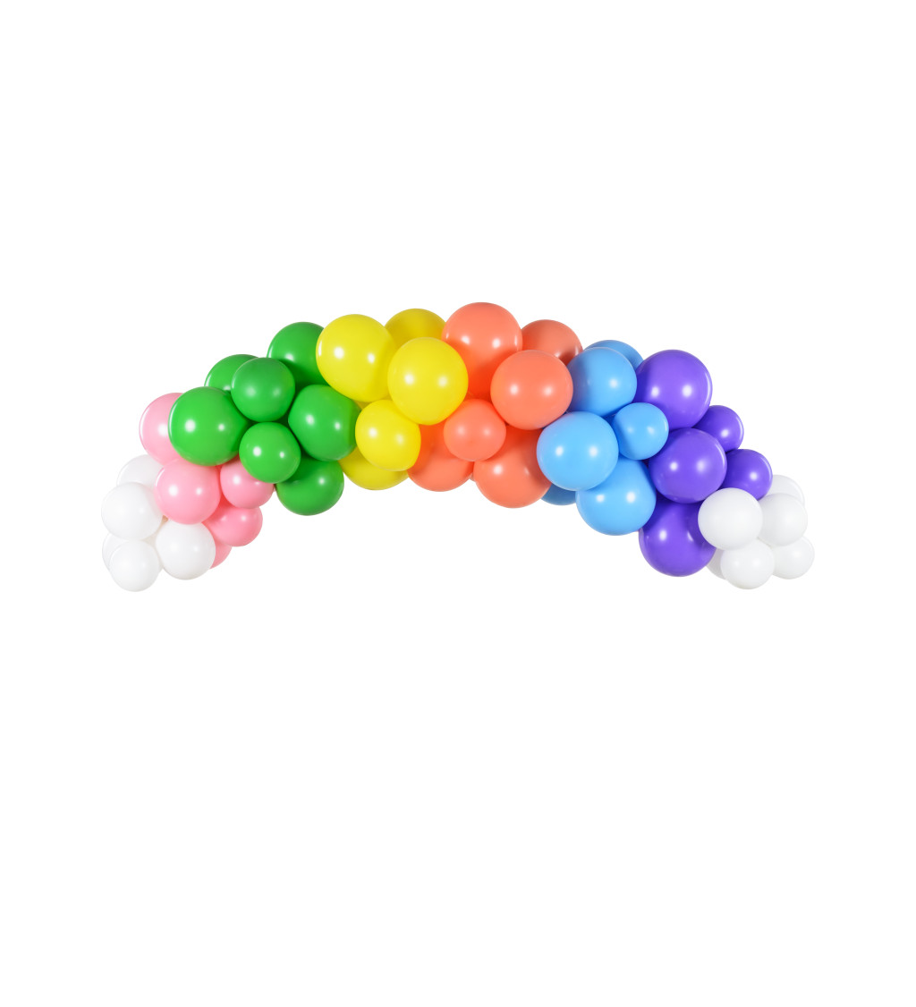 Fialové balonky - rainbow
