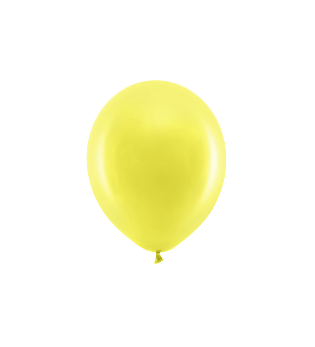 Pastelovo-žluté latexové balónky