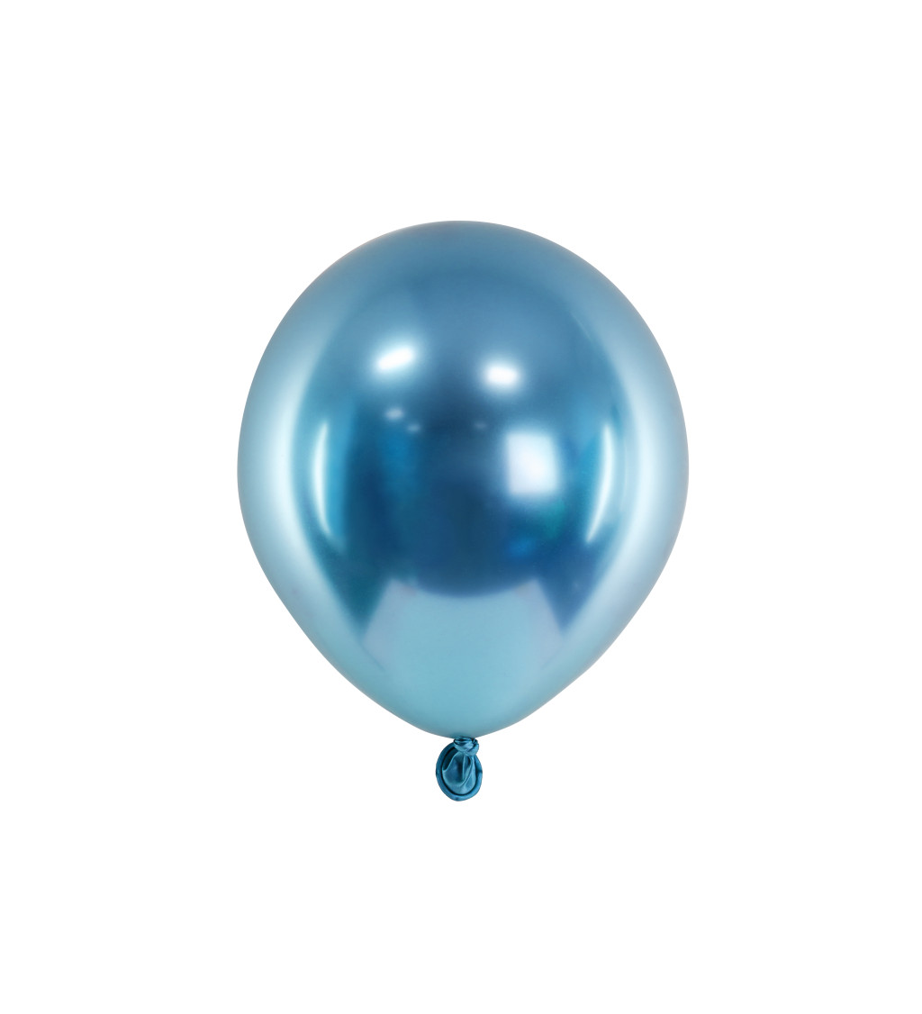 Balonky chromové modré - 50ks