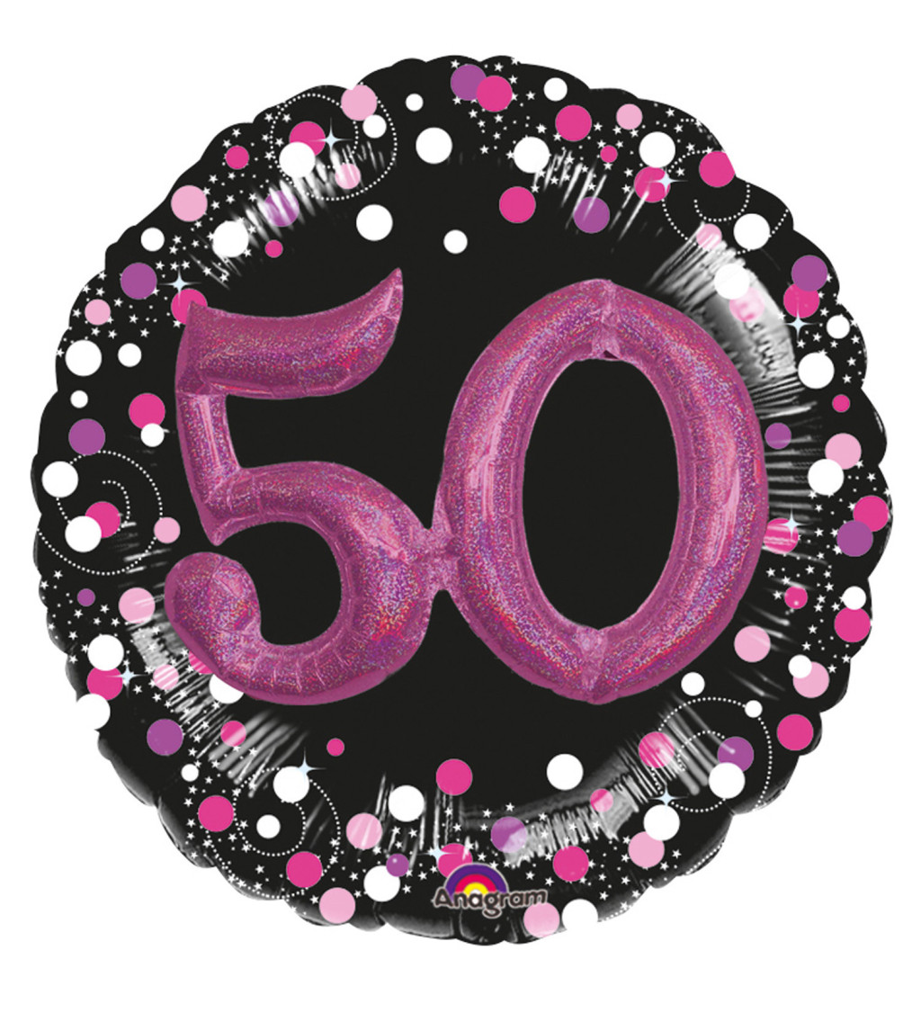 3D fóliový balón - číslice 50