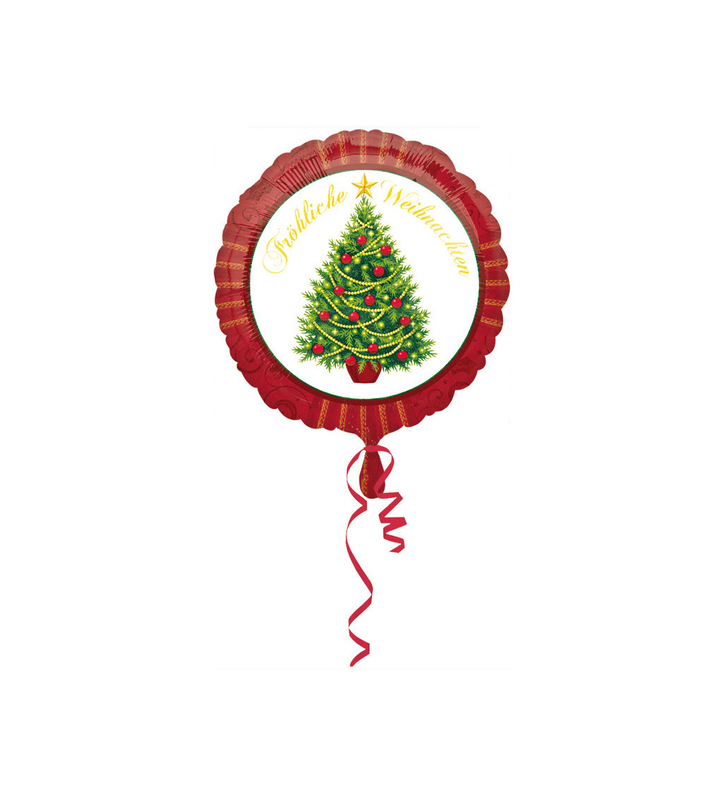 Fóliový balónek vánoční stromeček