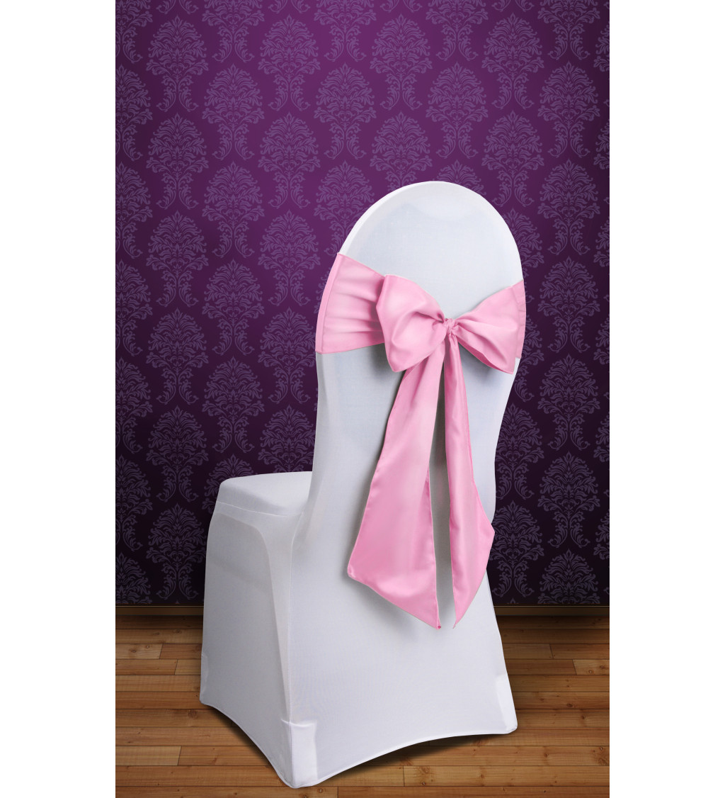 Mašle na židle - světle růžová