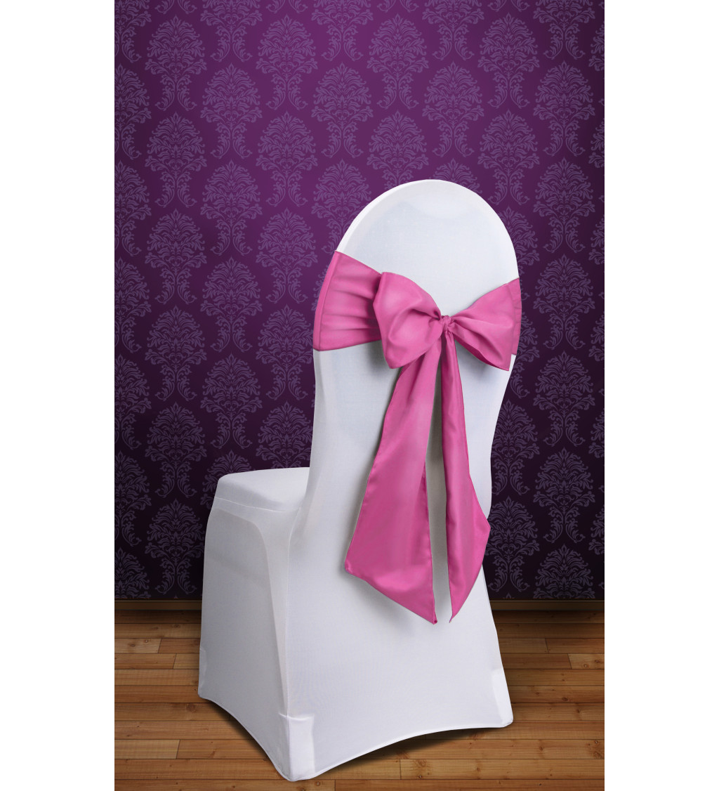Mašle na židli - tmavě růžová