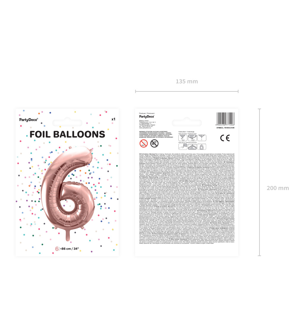 Fóliový balónek 6
