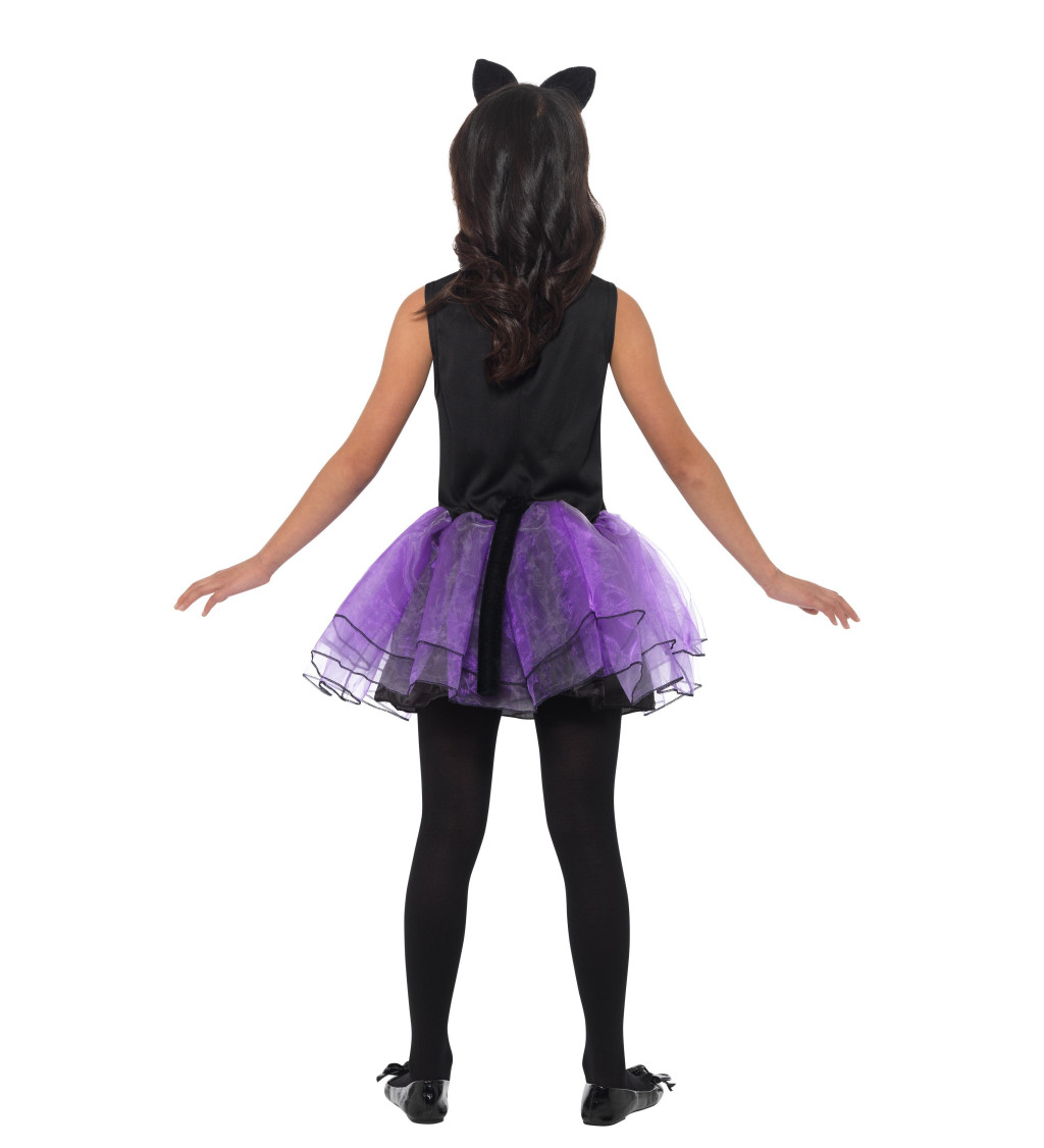 Fialová kočka - dívčí kostým