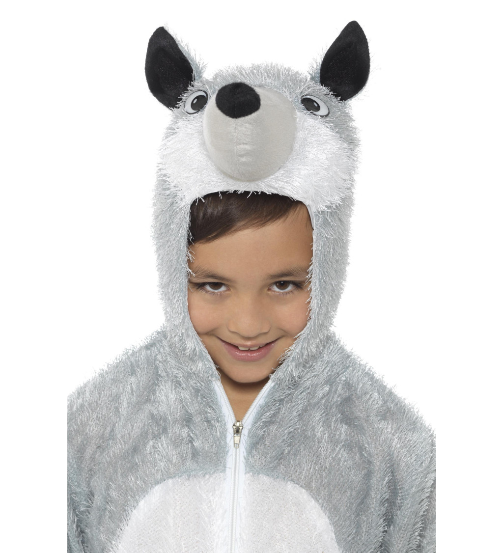 Dětský kostým šedý Vlk