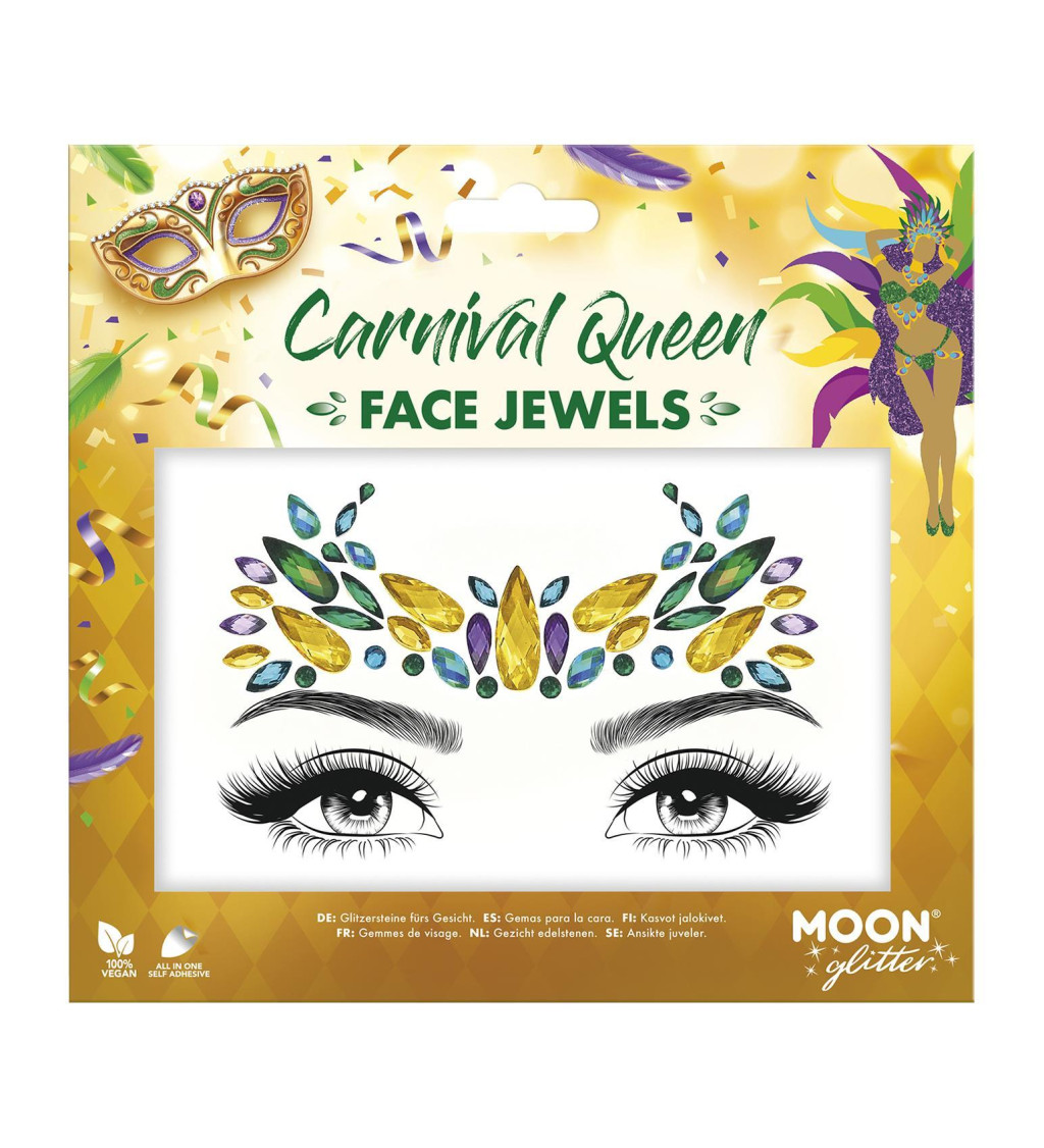 Obličejové kamínky - Karnevalová královna
