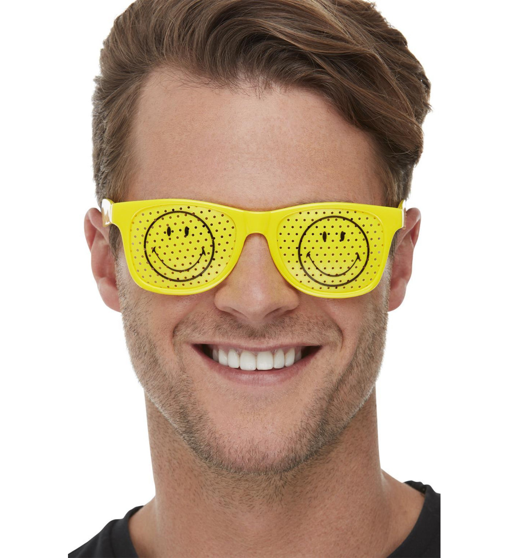 Žluté brýle se smajlíky