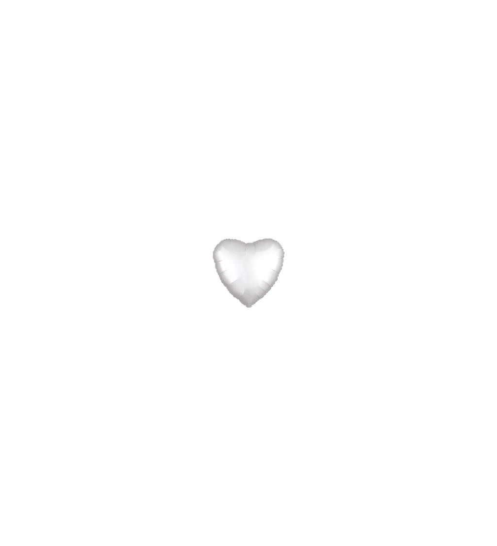 Balónek - fóliové srdce bílé