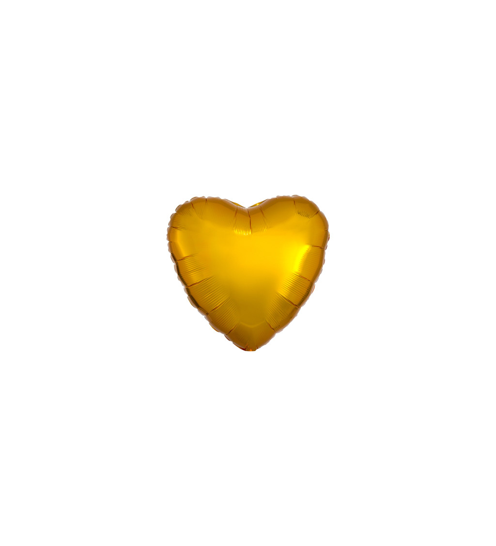 Balónek - fóliové srdce zlaté