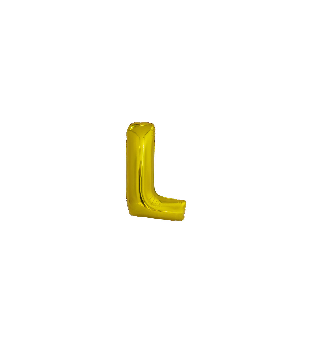 Zlatý balónek písmeno L