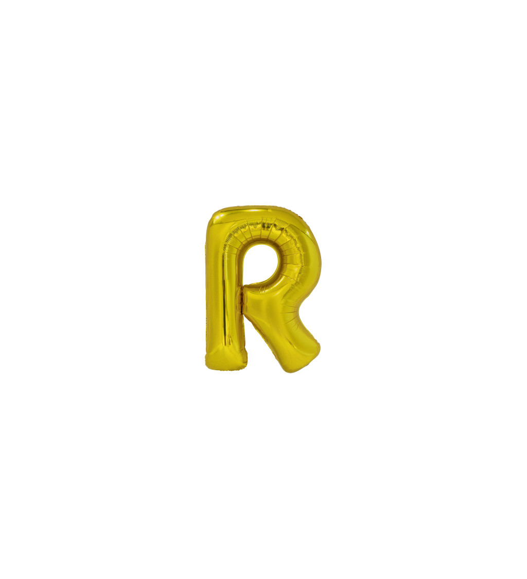 Zlatý balónek písmeno R